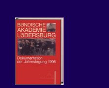 Buchvorstellung: Bündische Akademie Lüdersburg Dokumentation 1996