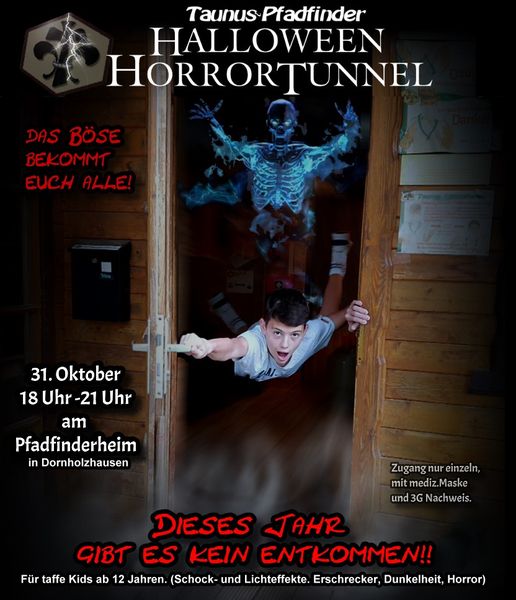 Halloween-Tunnel der Taunuspfadfinder