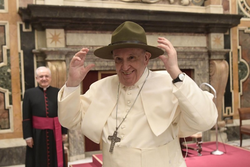 Zum Jubiläum begrüßte der Papst